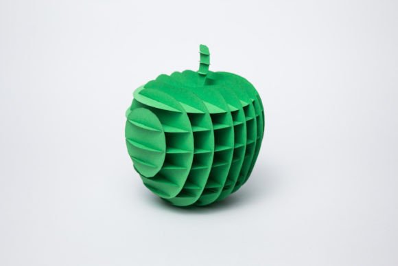 Apple Slice Form: A 3D SVG Asset for Kids Projects