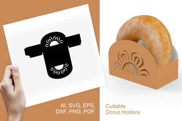 Blossom Donut Holder: 3D SVG Shapes for Design