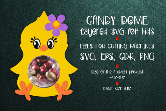 Chick Candy Dome: A 3D SVG Shape for Brands