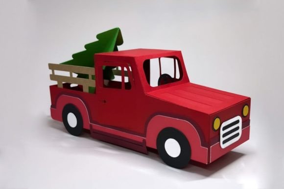 Christmas Truck 3D SVG: A Festive Editorial Asset