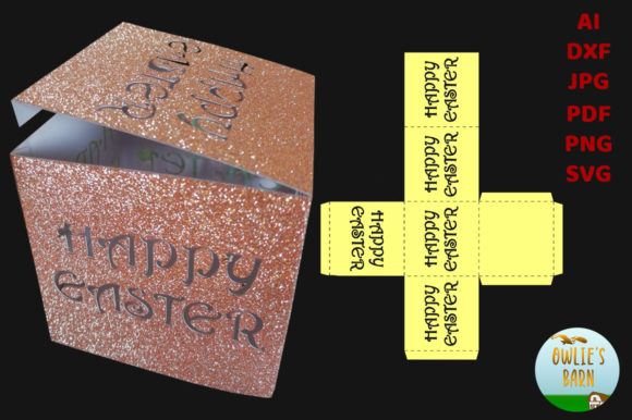 Easter Box: 3D SVG Gift Boxes for Blogs