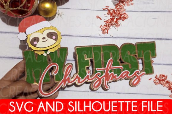 My First Christmas SVG: A 3D Asset for Festive Blog Graphics