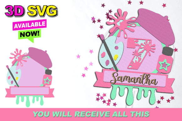 Painter Artist Cake Topper SVG: A Designer's Review