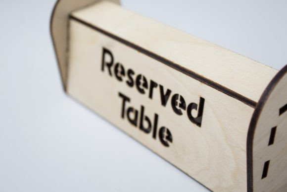 Reserved Table Sign: 3D SVG Centerpieces Review