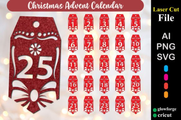 Review: 3D SVG Christmas Advent Tags for Sellers
