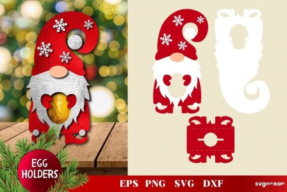 Review: Christmas Gnome Egg Holder Template for Holiday Projects