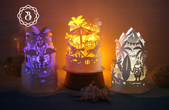 Review: Combo 3 Items Tropical Christmas Lantern Design