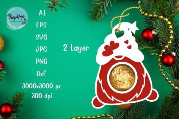Review: Gnome Candy Holder 3D SVG for Christmas