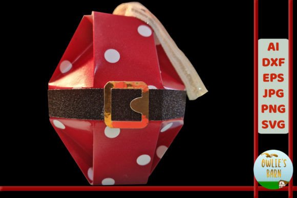 Santa Ornament Box: A 3D SVG Christmas Essential