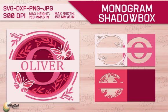 Shadow Box Alphabet Cut: Letter O 3D SVG for Shadow Boxes