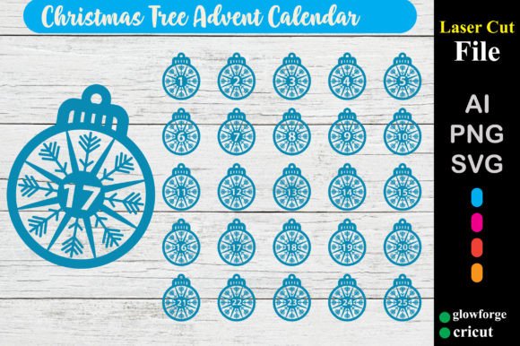 Snowflake Christmas Advent 3D SVG for Holiday Branding