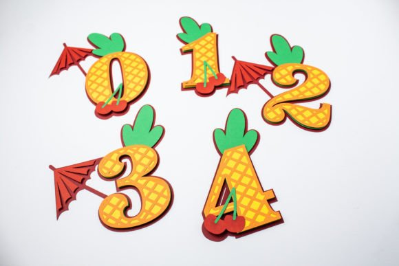 Summer Numbers 0-9: A 3D SVG Asset for Seasons