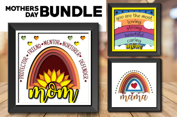 Sunflower Mothers Day 3D SVG Shadow Boxes Review
