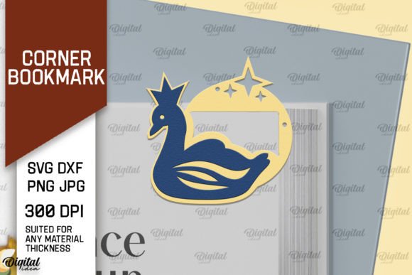 Swan Corner Bookmark Paper Cut: 3D SVG Shapes Review