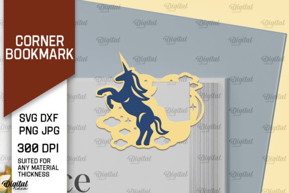 Unicorn Corner Bookmark: A 3D SVG Shape for Blogs