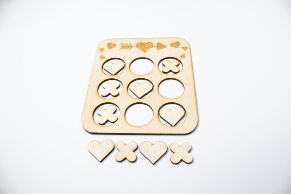Valentine's Tic Tac Toe: A 3D SVG for Holidays