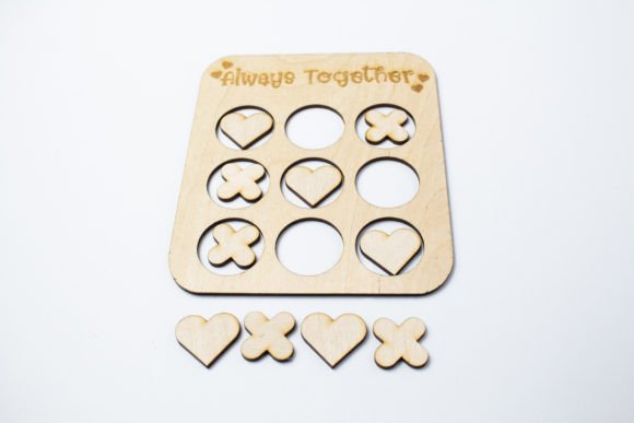Valentine's Tic Tac Toe: A 3D SVG for Holidays
